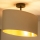 Duolla - Loftlampe OVAL VEGAN 1xE27/15W/230V cremefarvet