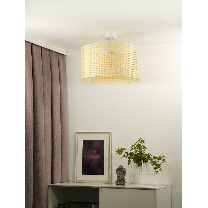 Duolla - Loftlampe ROLLER RATTAN 1xE27/15W/230V beige