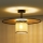 Duolla - Loftlampe TOKYO RATTAN 1xE27/15W/230V guldfarvet/Rattan