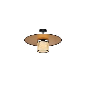 Duolla - Loftlampe TOKYO RATTAN 1xE27/15W/230V guldfarvet/Rattan