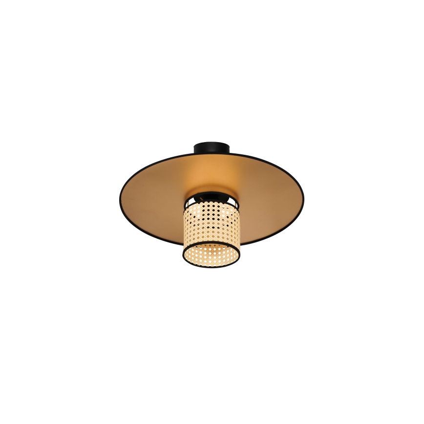 Duolla - Loftlampe TOKYO RATTAN 1xE27/15W/230V guldfarvet/Rattan