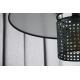 Duolla - Loftlampe TOKYO RATTAN 1xE27/15W/230V sort/sølvfarvet