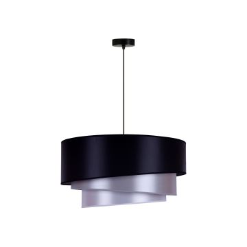 Duolla - Loftlampe TRIO 1xE27/15W/230V diameter 60 cm blå/sølvfarvet