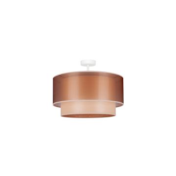 Duolla - Loftlampe WOOD BOHO 1xE27/15W/230V kobber/beige