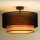 Duolla - Loftlampe WOOD BOHO 1xE27/15W/230V sort/beige