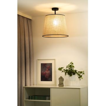 Duolla - Loftlampe YUTE 1xE27/15W/230V grå/sort