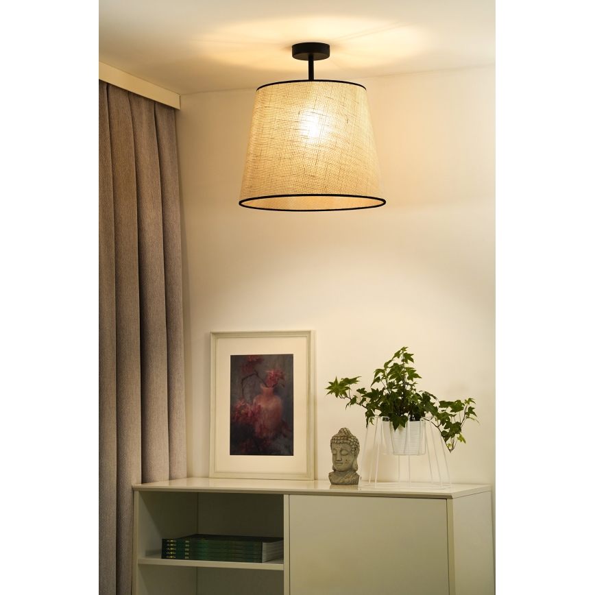 Duolla - Loftlampe YUTE 1xE27/15W/230V grå/sort