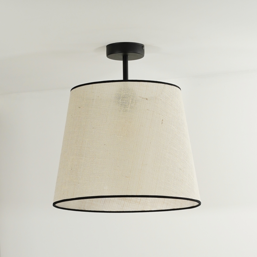 Duolla - Loftlampe YUTE 1xE27/15W/230V grå/sort