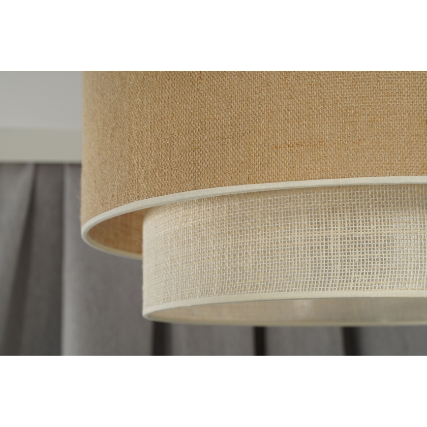 Duolla - Loftlampe YUTE BOHO 1xE27/15W/230V diameter 45 cm brun/grå