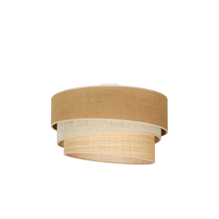 Duolla - Loftlampe YUTE TRIO 3xE27/15W/230V diameter 60 cm brun/grå/beige