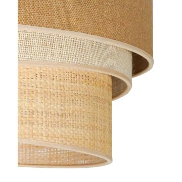 Duolla - Loftlampe YUTE TRIO 3xE27/15W/230V diameter 60 cm brun/grå/beige