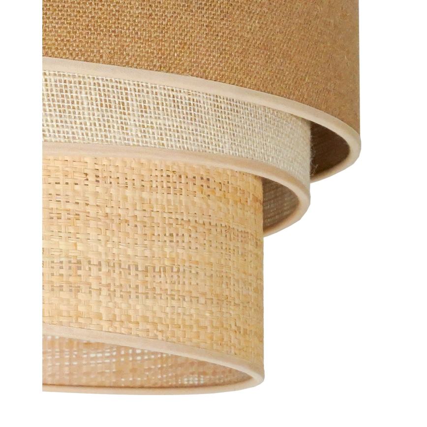 Duolla - Loftlampe YUTE TRIO 3xE27/15W/230V diameter 60 cm brun/grå/beige