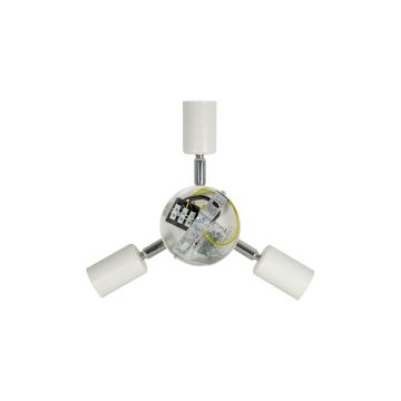 Duolla - Loftlampe YUTE TRIO 3xE27/15W/230V diameter 60 cm brun/grå/beige