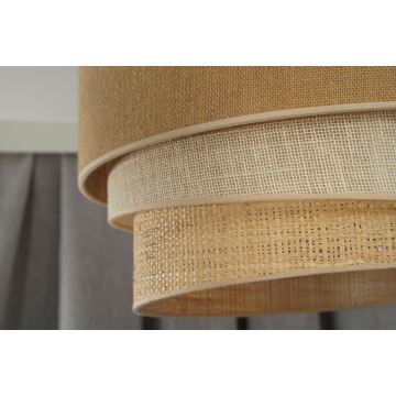 Duolla - Loftlampe YUTE TRIO 3xE27/15W/230V diameter 60 cm brun/grå/beige