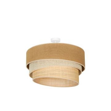 Duolla - Loftlampe YUTE TRIO 3xE27/15W/230V diameter 60 cm brun/grå/beige