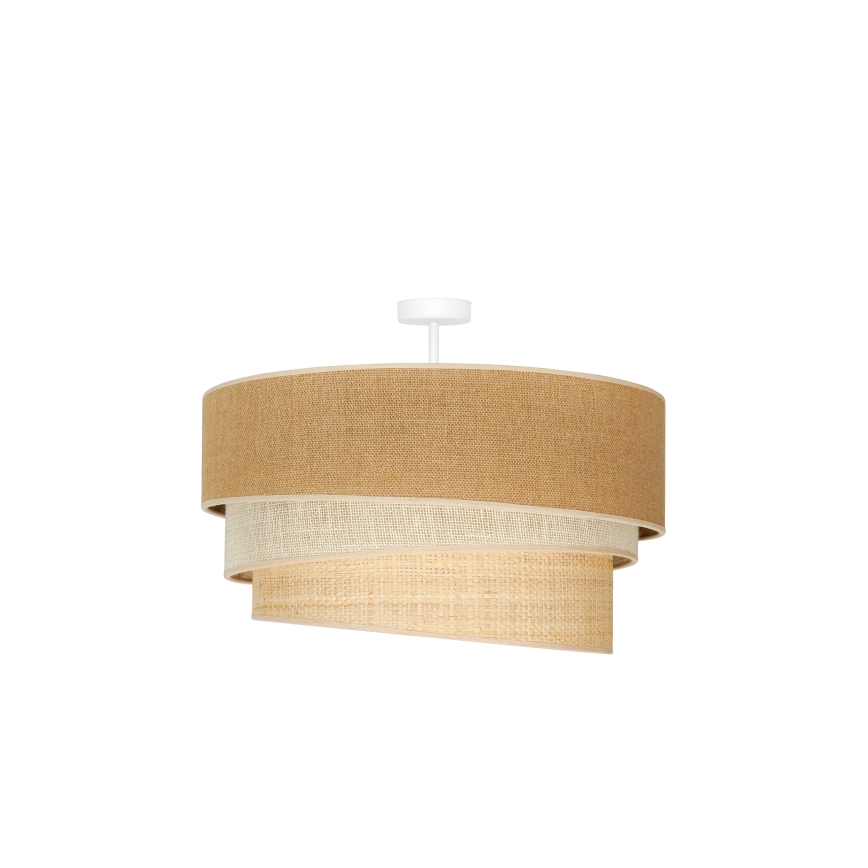 Duolla - Loftlampe YUTE TRIO 3xE27/15W/230V diameter 60 cm brun/grå/beige