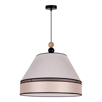 Duolla - Pendel AVIGNON 1xE27/15W/230V diameter 50 cm beige