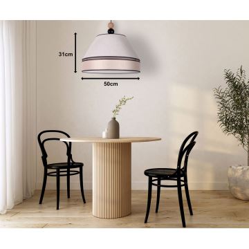 Duolla - Pendel AVIGNON 1xE27/15W/230V diameter 50 cm beige