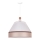 Duolla - Pendel AVIGNON 1xE27/15W/230V diameter 50 cm hvid/beige