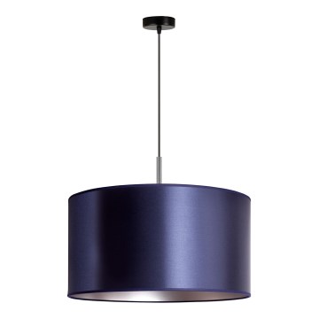 Duolla - Pendel CANNES 1xE27/15W/230V diameter 45 cm blå/sølvfarvet