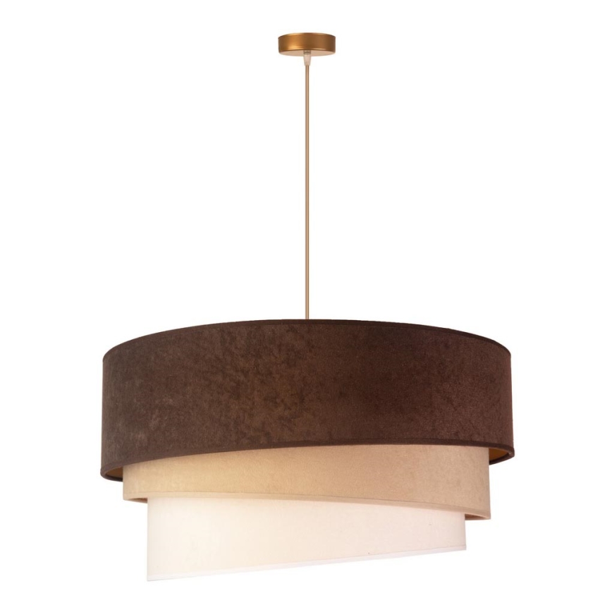 Duolla - Pendel DEVON 1xE27/40W/230V brun/beige