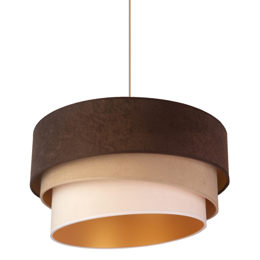 Duolla - Pendel DEVON 1xE27/40W/230V brun/beige