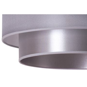 Duolla - Pendel NANTES 1xE27/15W/230V diameter 45 cm sølvfarvet