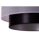 Duolla - Pendel NANTES 1xE27/15W/230V diameter 45 cm sølvfarvet/sort