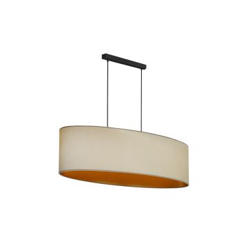 Duolla - Pendel OVAL VEGAN 2xE27/15W/230V beige