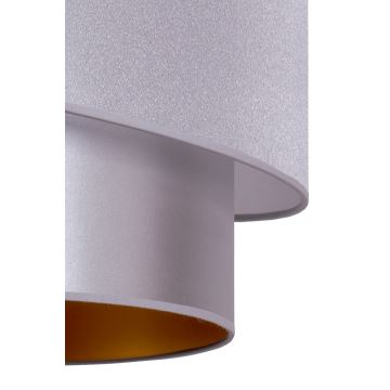 Duolla - Pendel PARIS 1xE27/15W/230V diameter 40 cm sølvfarvet/gylden