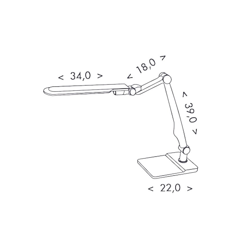 LED lysdæmper bordlampe MATRIX LED/10W/230V