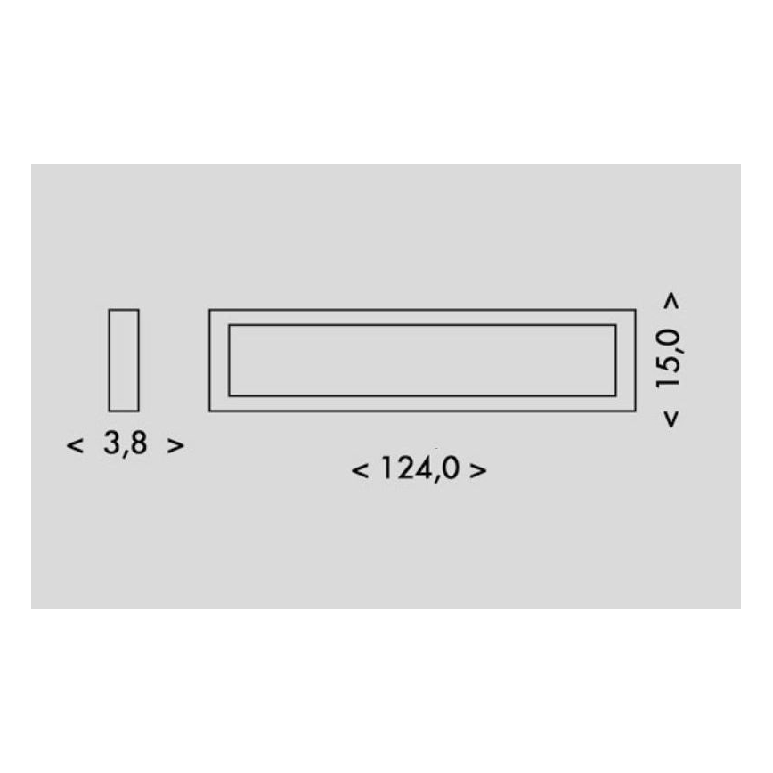 LED loftlampe PILO LED/36W/230V 4100K 124 cm sort