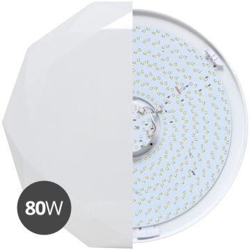LED loftlampe dæmpbar DIAMANT LED/80W/230V + fjernbetjening