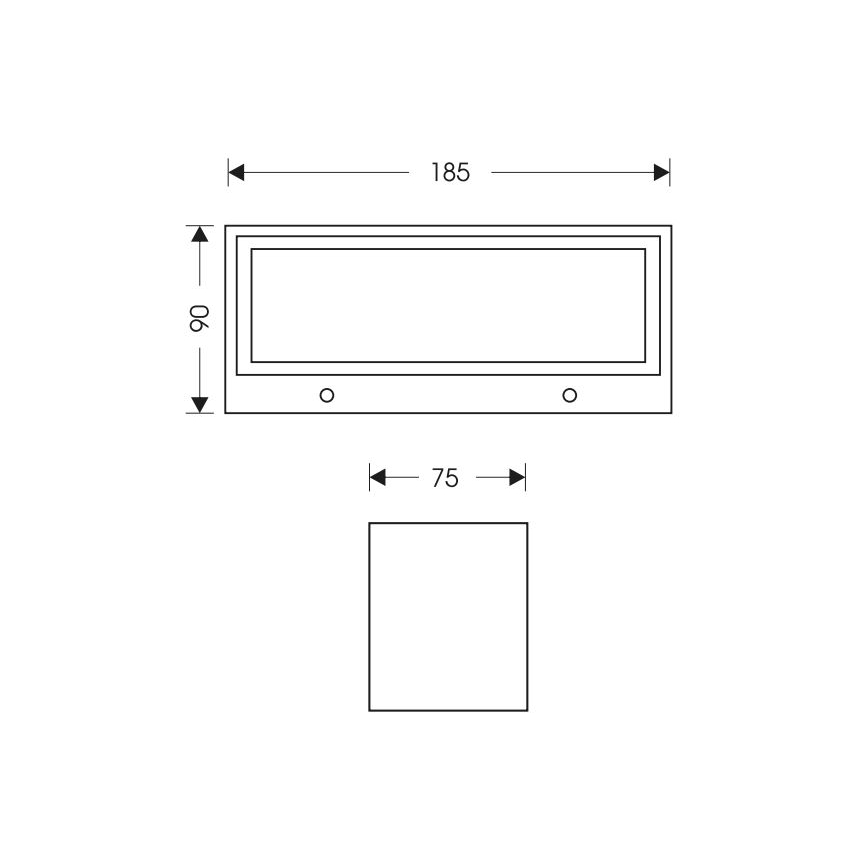 Udendørs LED væglampe OSKAR LED/12W/230V 4000K IP54