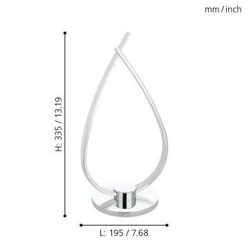 Eglo - LED bordlampe  LED/14W/230V