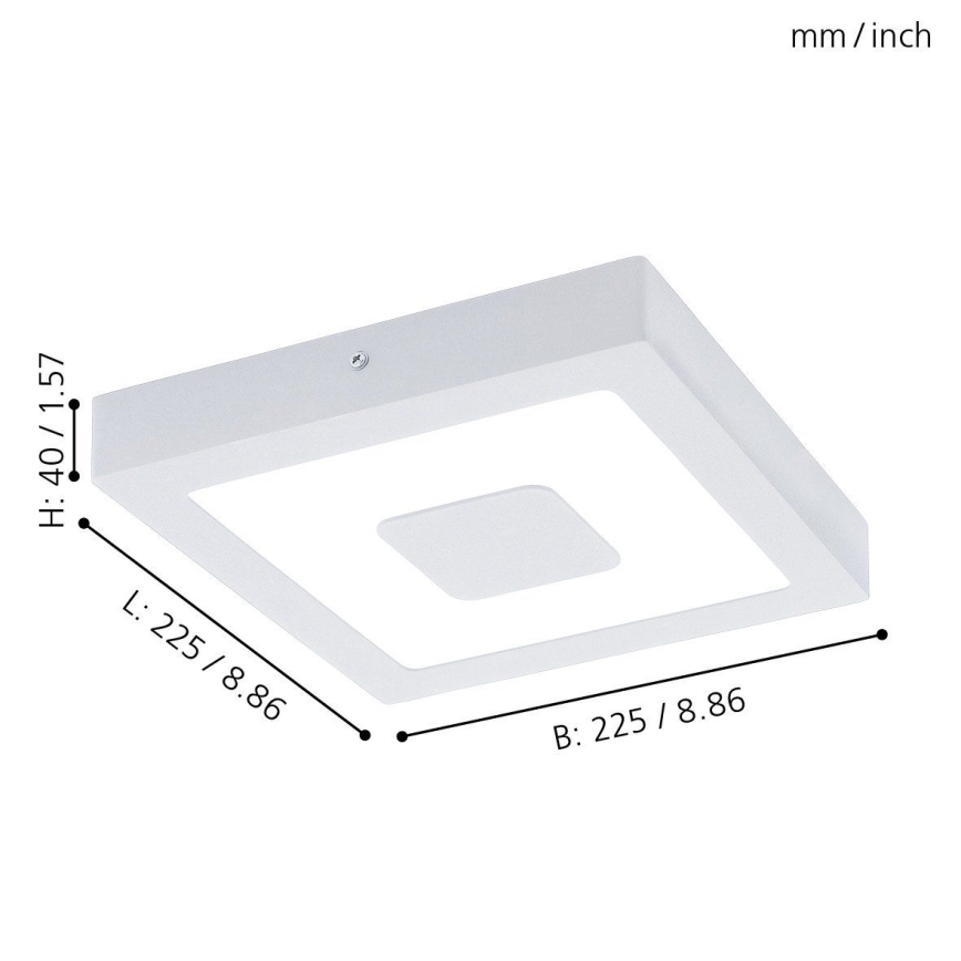 Eglo 33135 - LED loftlampe til badeværelse IPHIAS LED/16,5W/230V 4000K IP44