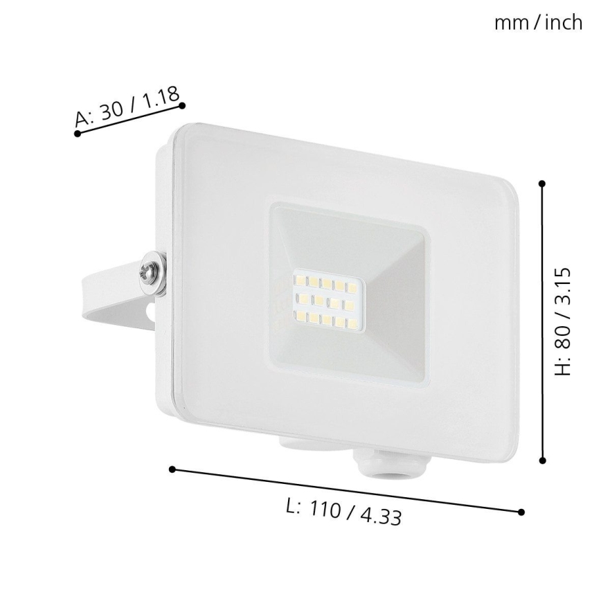 Eglo - LED projektør LED/10W/230V IP65