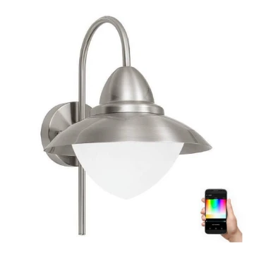 Eglo 33583 - Udendørs  LED væglampe m. RGBW-farver SIDNEY 1xE27/9W/230V IP44