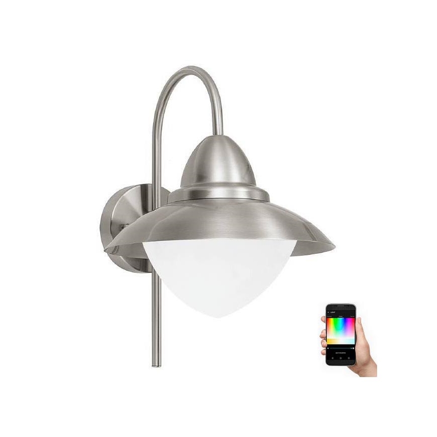 Eglo 33583 - Udendørs  LED væglampe m. RGBW-farver SIDNEY 1xE27/9W/230V IP44