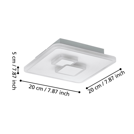 Eglo - LED loftlampe LED/7,8W/230V hvid