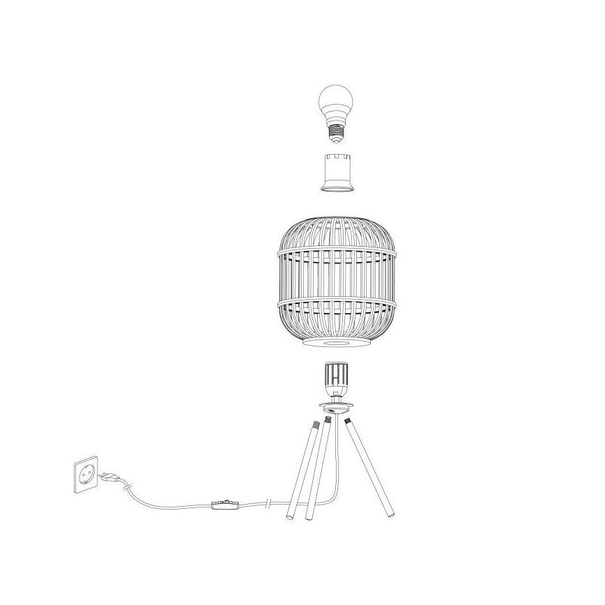 Eglo - Bordlampe 1xE27/28W/230V