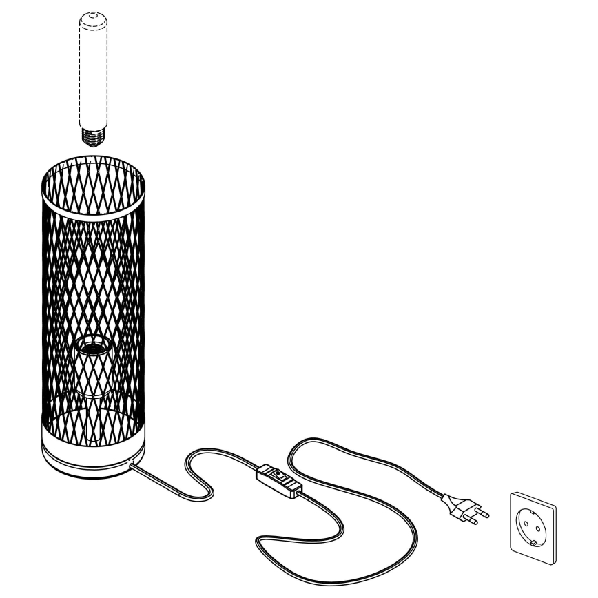 Eglo - Bordlampe 1xE27/40W/230V