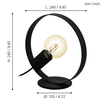 Eglo - Bordlampe 1xE27/40W/230V