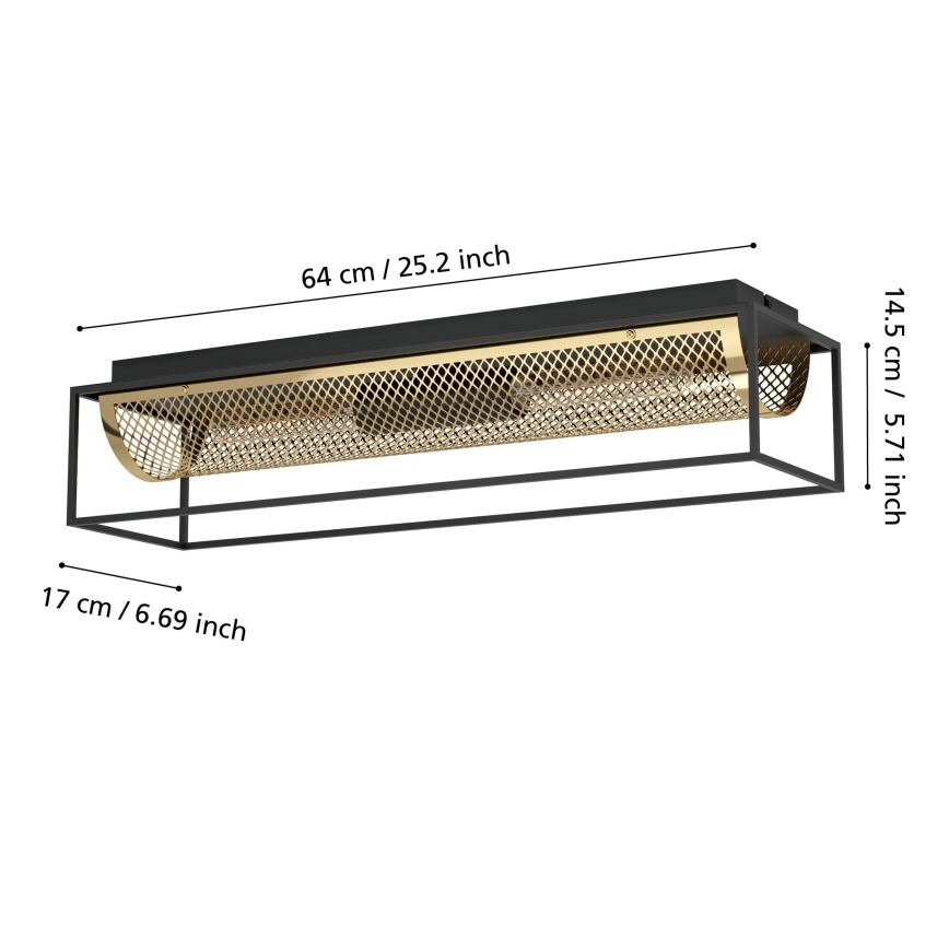 Eglo - Loftlampe 2xE27/40W/230V