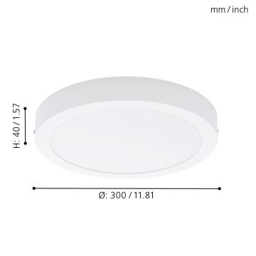 Eglo 78203 - LED loftlampe FUEVA LED/22W/230V