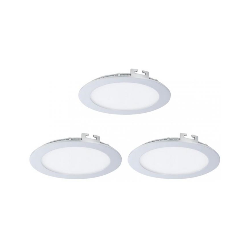 Eglo 78735 - SÆT 3x LED indbygningslampe til badeværelse FUEVA LED/10,95W/230V IP44