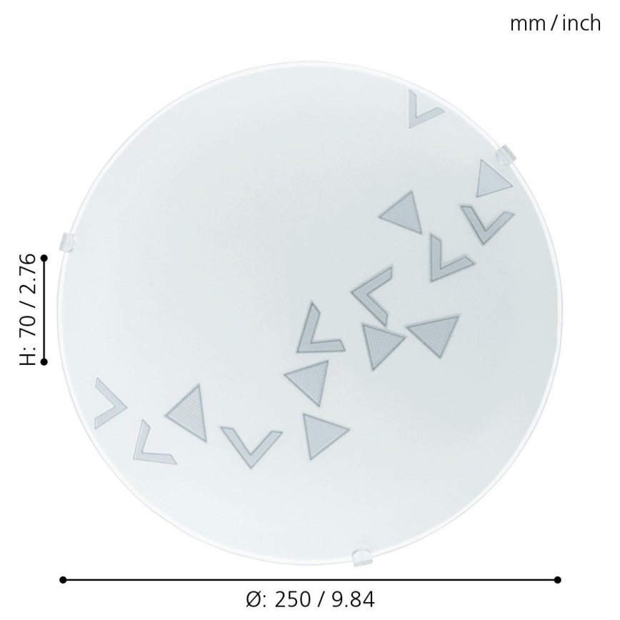 Eglo - Loftlampe 1xE27/60W/230V