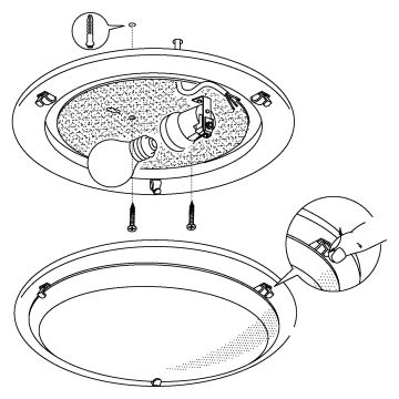 Eglo - Loftlampe 1xE27/60W/230V