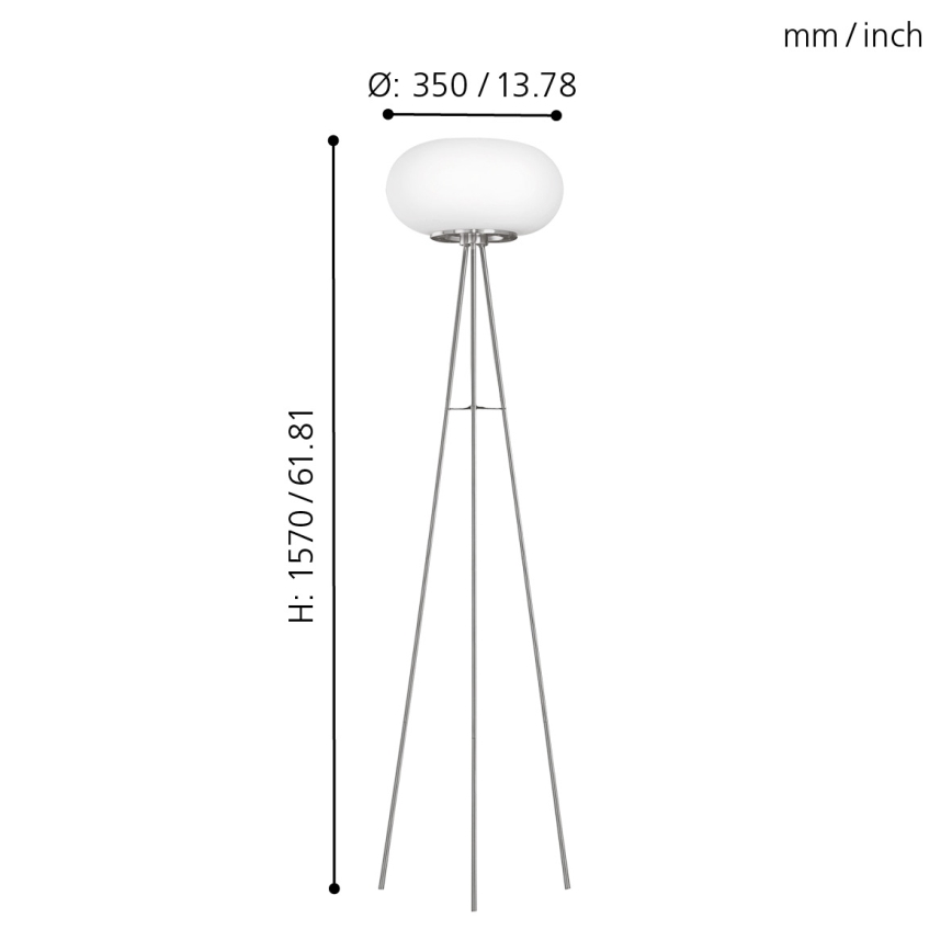 Eglo - Gulvlampe 2xE27/60W