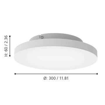 Eglo - LED loftlampe dæmpbar RGBW-farver LED/15,7W/230V ZigBee